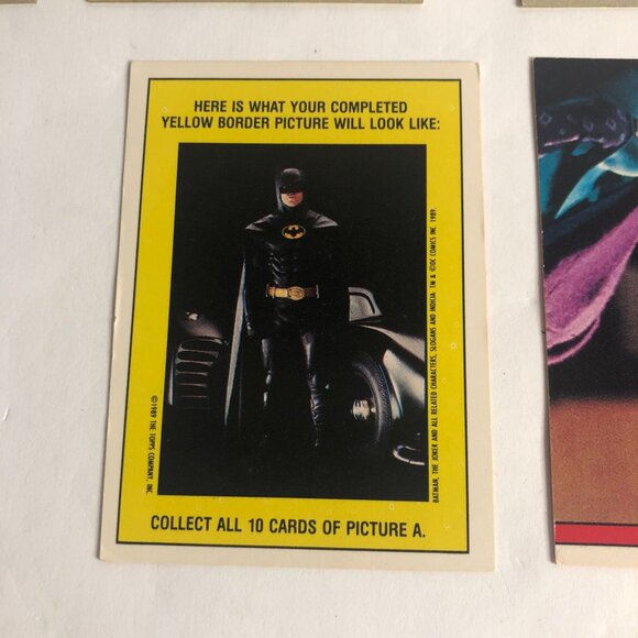 Lot of 62 1989 Topps Batman The Movie Trading & Sticker Cards - Picture 11 of 12